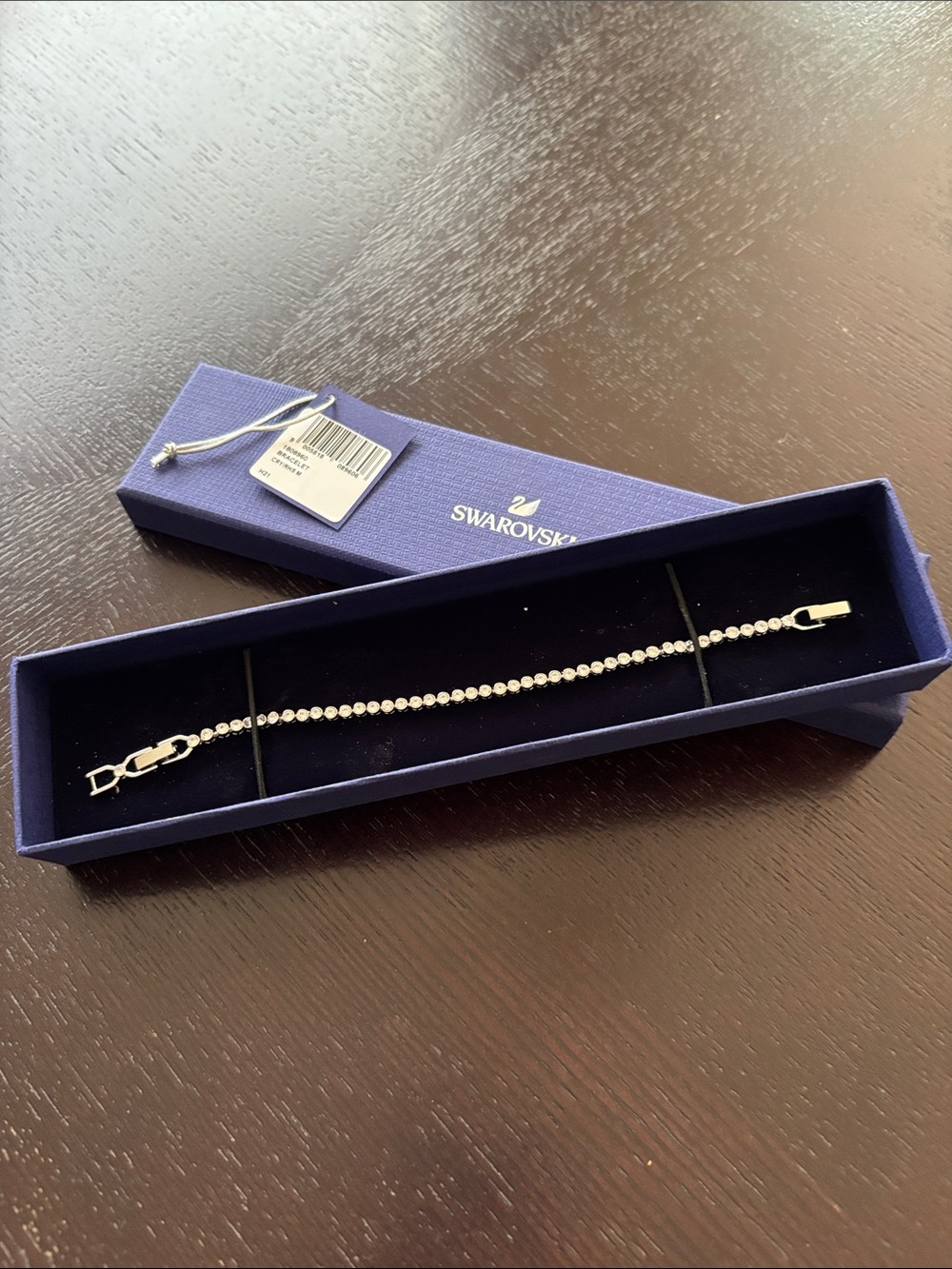 Swarovski Silver Crystal Line Bracelet